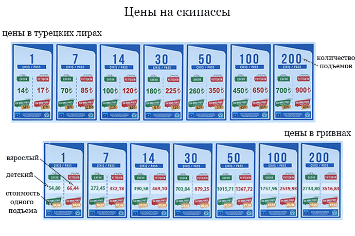 Ціни на скіпаси в турецьких лірах та гривнях за курсом 2021 року